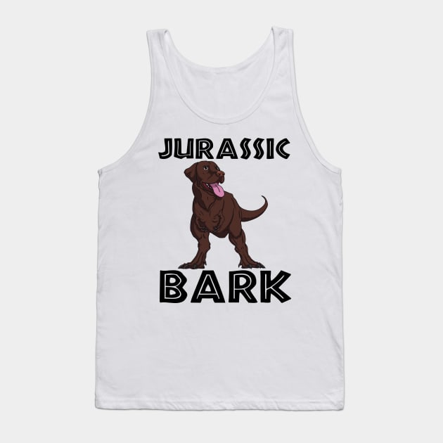 Jurassic Bark (black) Tank Top by Lucky Yucca